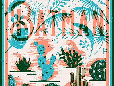 Chicano Batman Poster [wip] band batman cactus mexican music tropical