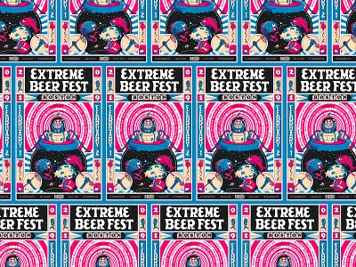 BeerAdvocate Extreme Beer Fest Poster beer boston branding cool stuff craft fish fisherman illustration massachusetts submarine typography