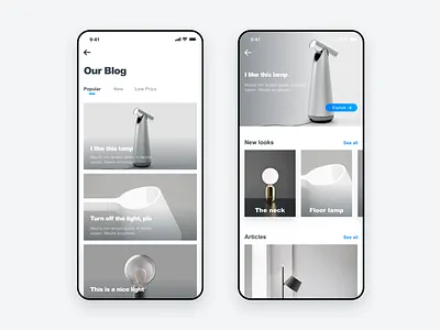 An e-commerce app design ui