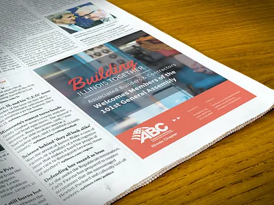 Newspaper Ad advertisement design construction company graphic design newspaper newspaper advertisement print ad print advertisement