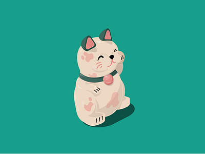 ecobee Black Friday Illustration - Lucky Cat cat ecobee illustration