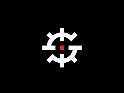 S aim brand crosshair emblem identify letter logo logotype mase monogram s symbol vector