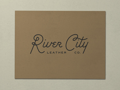 Nº 003 | Jessie Jay Design For River City Leather antique badge branding design heritage identity lockup logo philadelphia retro script seal signpainting timeless typography vector vintage