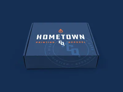 Hometown Co. Box box box design branding identity logo package packaging shipping shipping box