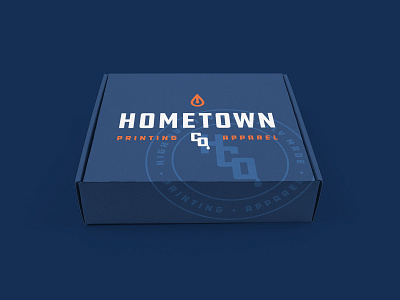Hometown Co. Box box box design branding identity logo package packaging shipping shipping box