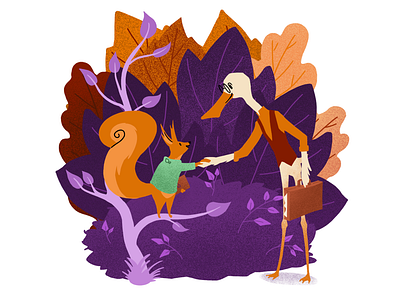 Partners for Lendonomy art color cute animals design design inspiration finance financial app illustration illustration art illustration design illustrator photoshop texture