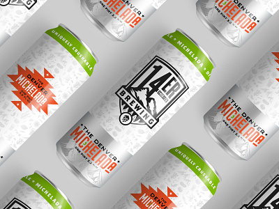 The Denver Michelada beer beer can branding colorado craft beer denver label label design logo mountains packaging southwest