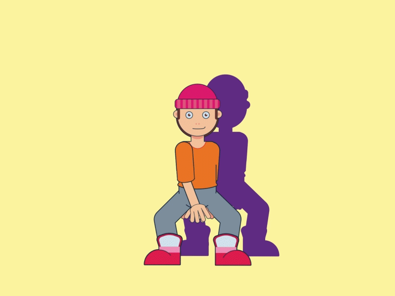 Criss Cross after effects animated animation character gif illustrator motion graphics
