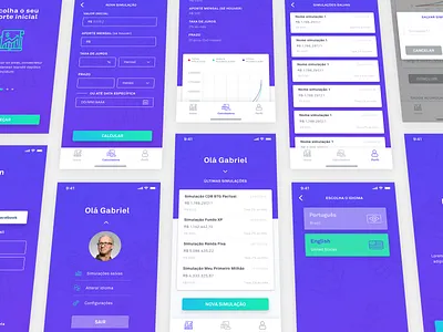 Compounding Interest Calculator App app calculator calculator ui compounding design experience ios ui user ux