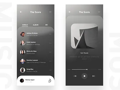 Conceptual Design Of Music animation app app、ui colour demo design illustration type ui ux web
