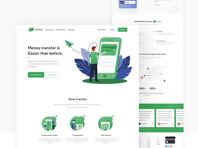 Migo App Landing Page Pack adobe branding design illustration landing page mousecrafted photoshop resource sketch template theme theme design typography ui ux vector website