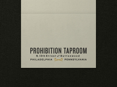 Nº 004 | Jessie Jay Design For Prohibition Taproom antique badge branding heritage identity lockup logo philadelphia retro sans serif seal signpainting timeless typography vintage wordmark