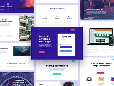 A Look Back at 2018. Our Plans for 2019 landing page ui ui kit user interface web design website builder