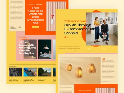 News book design fashion interface news slide web