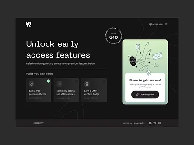 Anticipation-building Landing Page crypto designagency figma lmty marketingwebsite process productdesign productmarketing uidesign usercentricdesign userfirst uxdesign web3