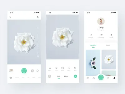 Photography app_02 app camera fillet find minimalism my photography ui