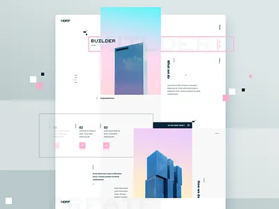 Builder build design geometric layout sky ui ux vector web webdesign