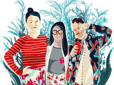 People at Intact lab illustration