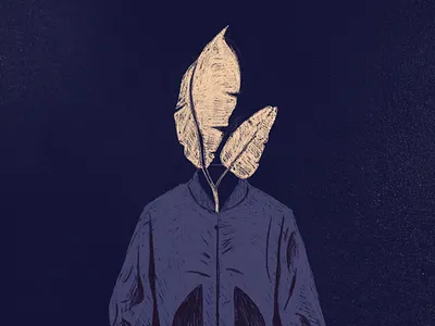 Leaf Style bomber jacket drawing illustration leafs style