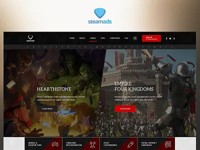 Steamads case study design fun photoshop project redesign ui ux web website