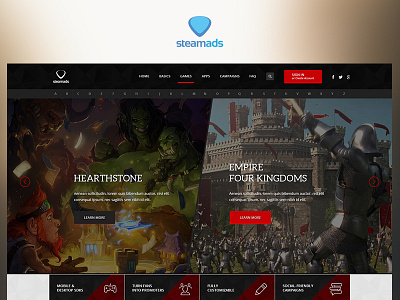 Steamads case study design fun photoshop project redesign ui ux web website