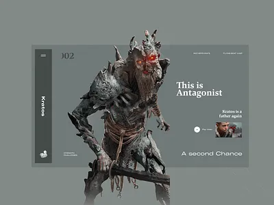 God Of War art branding colors concept design designe interaction interface logo pic picture slide typography ui ux vector web