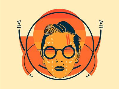 Chick Iverson - "World in Front of Me" Cover Art cover art cover artwork electronic music face house music vector art vector face