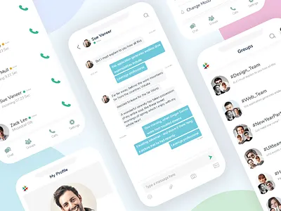 Slack - Mobile App ReDesign Concept (XD Freebie) android app branding app concept app design app freebie app template app ux design free app template free design free ios template freebie ios mobile app template ui ui design ux ux design
