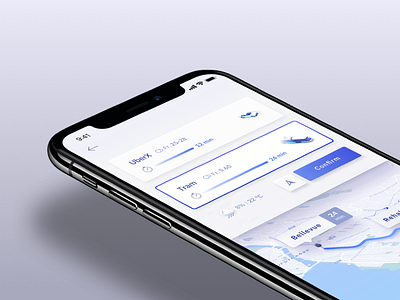 Transport App Concept app ios maps public transport uber