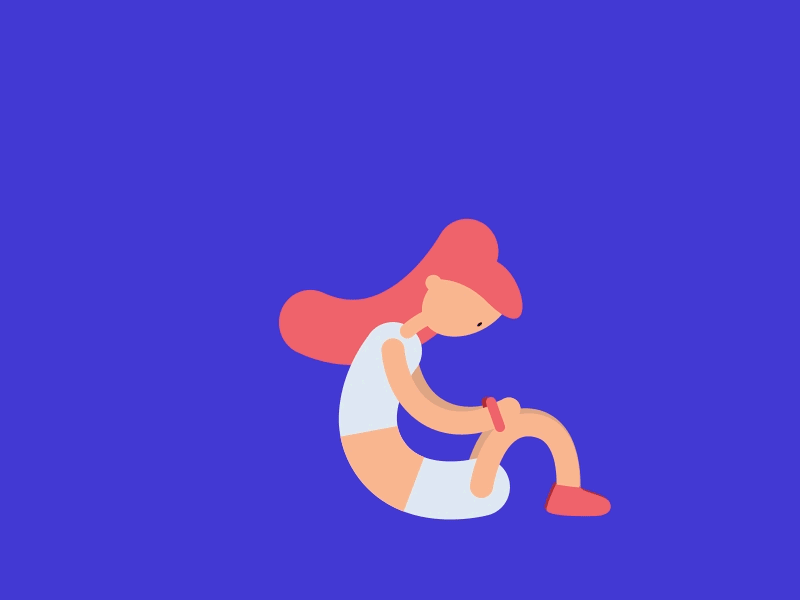 Abs workout animation character character animation creative gif gim girls illustration loop motion graphic