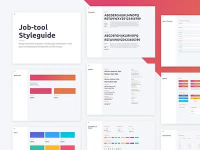 Job-tool Styleguide brand clean design dsm interface sketch styleguide ui ux web