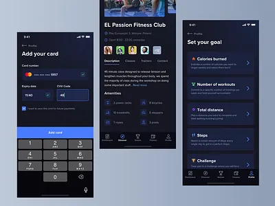 FitnessKingdom Clubs activity card classes club fitness goals health ios iphone mobile payment