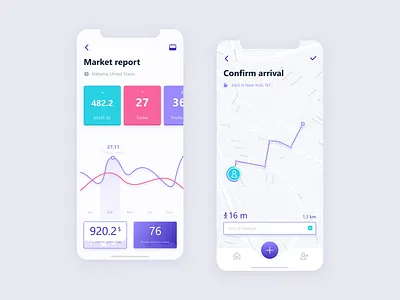 Market & Meeting application design app graph icons interface ios iphoneography map map ui maps meeting mobile person plan report states tabbar ux ux ui ux design