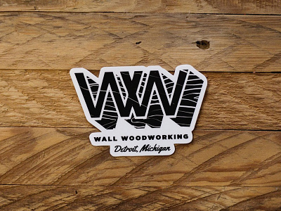 Sticker Design for Wall Woodworking detroit furniture lumber wood wood working
