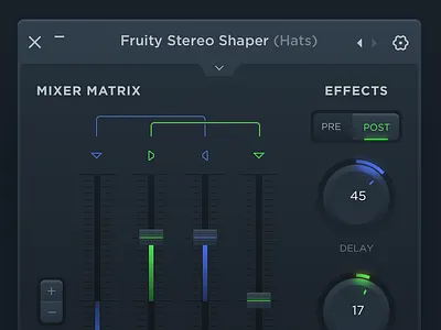 UI Concept for Digital Audio Workstation application ui audio desktop drum master mix music record software design studio