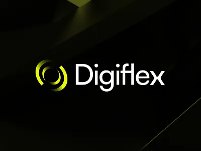 DIGIFLEX-Branding banking brading brandidentity circle dark digital digitalbanking digitaltransaction fintech gird graphic design grid lime logo product saas saving startup vector waterdrop