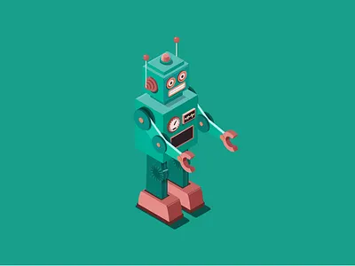 ecobee Black Friday Illustration - Robot ecobee illustration robot