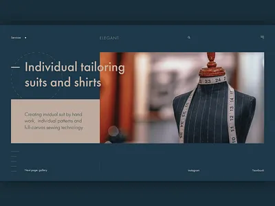 Elegant (web main page) animation boutique cloth design elegant main motion motion ui ui ux web веб дизайнер виктор клименко дизайнер