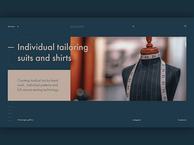Elegant (web main page) animation boutique cloth design elegant main motion motion ui ui ux web веб дизайнер виктор клименко дизайнер
