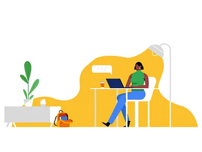 Internet Safety Illustration bold character illustration illustrator woman