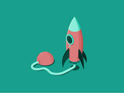 ecobee Black Friday Illustration - Rocket ecobee illustration rocket space