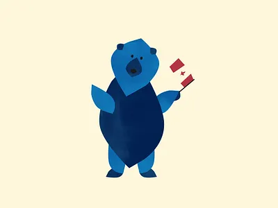 ThoughtFarmer Bear Illustration agency branding design graphic design graphic art graphic design illustration visual design