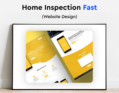 Home Inspection Fast Landing Page Design app branding design graphic design illustration logo mobile design ui ux vector