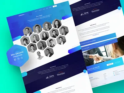 Analytics Team Page Design 2019 analytics color design gradient shape team trendy ui ux website