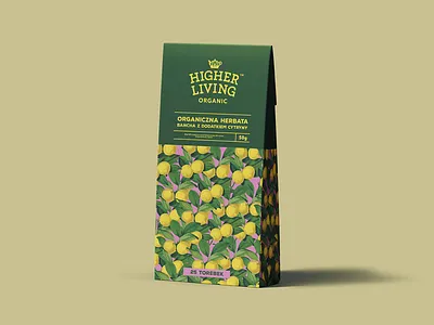 Lemon Tea packaging design box design leaf lemon package packagedesign pattern retro simple design tea vintage