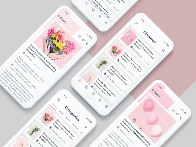 Mobile Blog App Design article article page blog design discovery lifestyle lifestyle blog mobile blog app native ios news app news feed publishing social app
