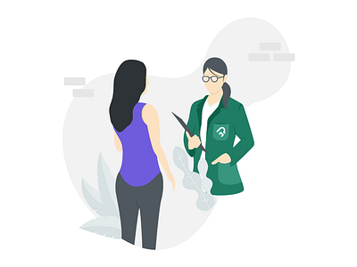 Doctor cunsultation conversation flat flat design graphic design illustration medical medicine minimal talk vector
