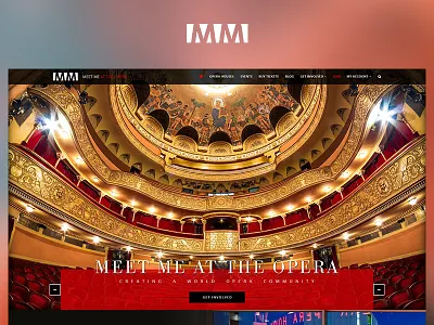Meet Me At The Opera architecture case study design photoshop project red redesign ui ux web website