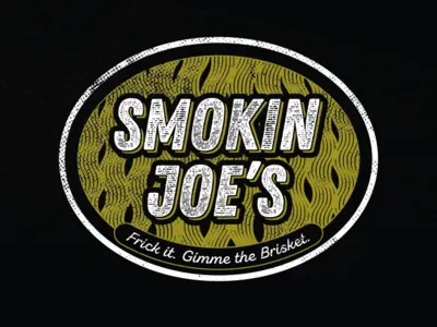 Smokin Joe's design flat illustration logo vector