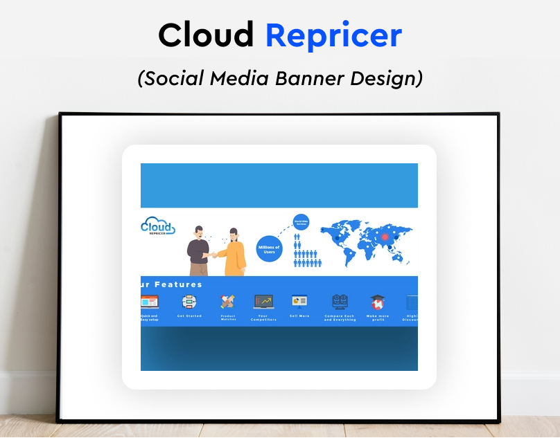 Cloud Social Media Banner app branding design graphic design illustration logo mobile design ui ux vector